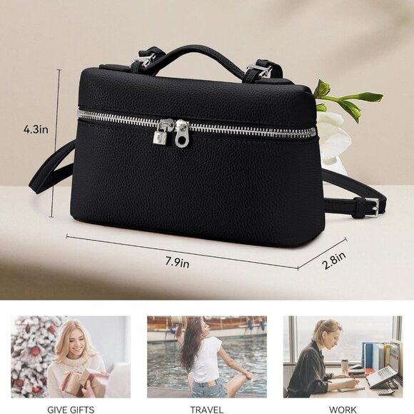 KALIDI Crossbody Bag for Women Small Top-Handle Pouch Designer Shoulder Handbag - Picture 4 of 7